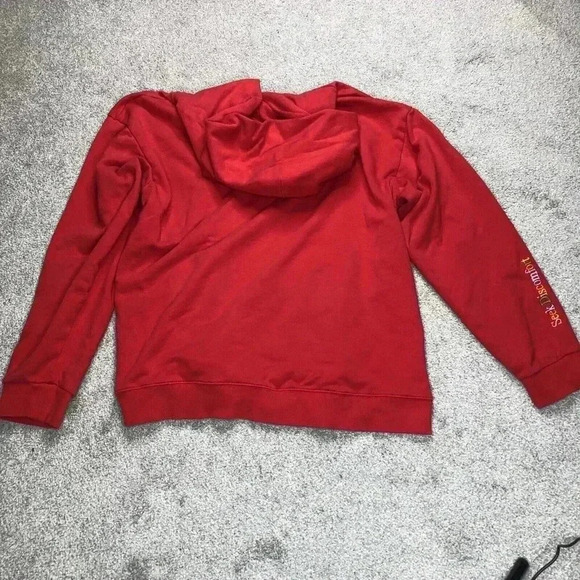 Seek Discomfort Hoodie Sz 2XL Red Color Sweatshirt Embroidered Organic - Picture 11 of 11